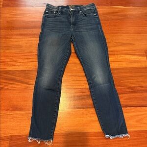 MOTHER Dark Blue Ankle Jeans